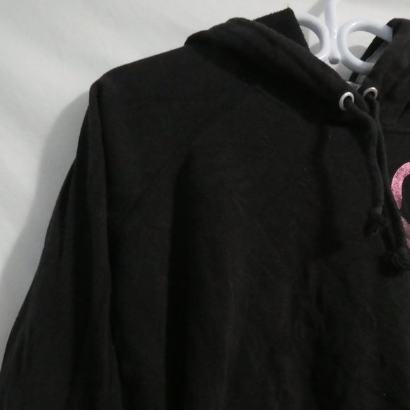 VICTORIA'S SECRET PINK | small | Black Hooded Sweatshirt / Hoodie | NWOT - Picture 6 of 16